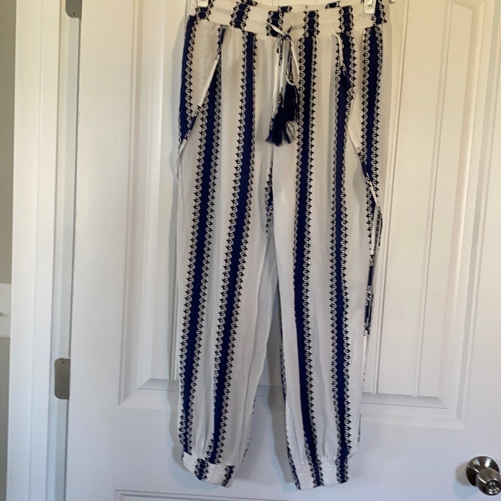 Solitaire Swim BEACHY boho fly away joggers size Large